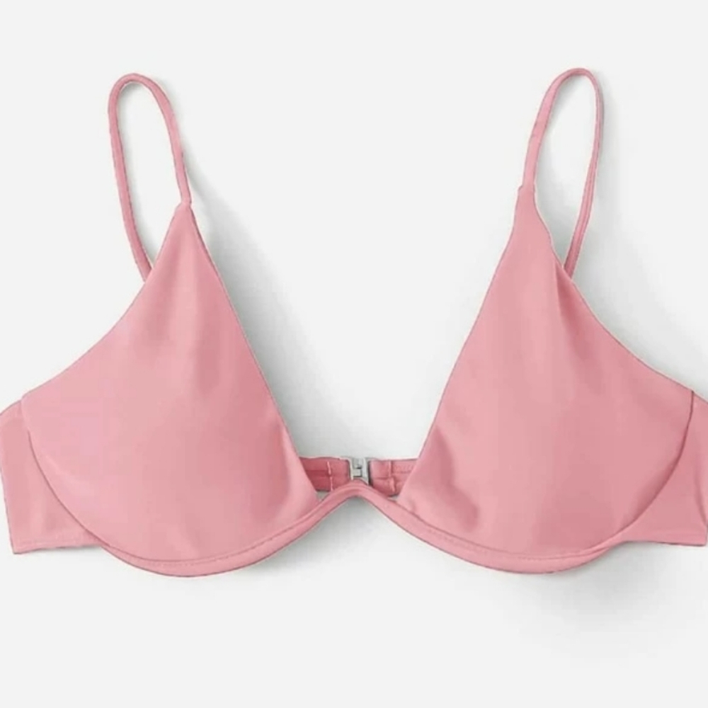 SHEIN pastel pink underwire bikini top
